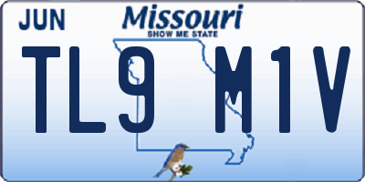 MO license plate TL9M1V