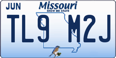 MO license plate TL9M2J