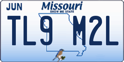 MO license plate TL9M2L