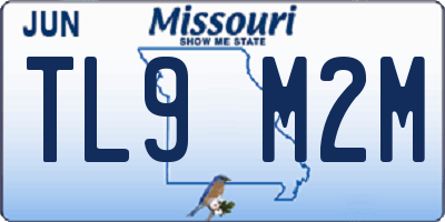 MO license plate TL9M2M