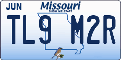MO license plate TL9M2R