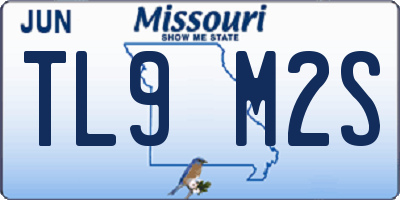 MO license plate TL9M2S