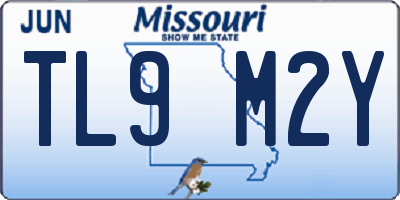 MO license plate TL9M2Y