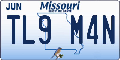 MO license plate TL9M4N