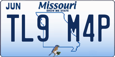 MO license plate TL9M4P