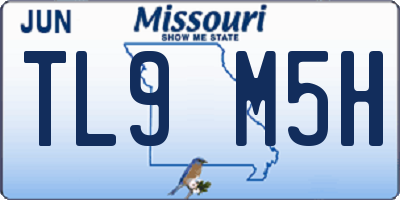MO license plate TL9M5H