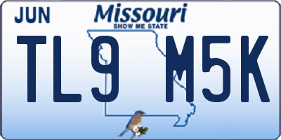 MO license plate TL9M5K