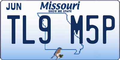 MO license plate TL9M5P