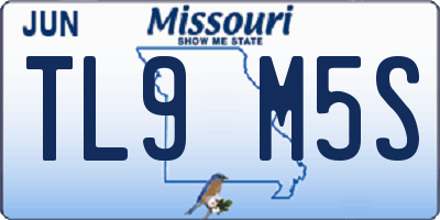MO license plate TL9M5S