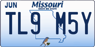 MO license plate TL9M5Y