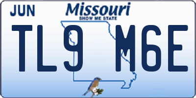 MO license plate TL9M6E