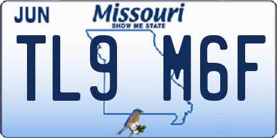 MO license plate TL9M6F