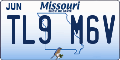 MO license plate TL9M6V