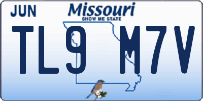MO license plate TL9M7V