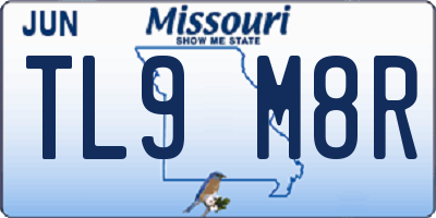 MO license plate TL9M8R