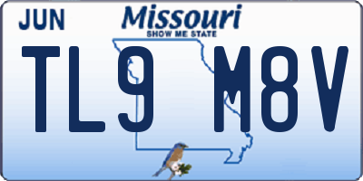 MO license plate TL9M8V