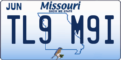 MO license plate TL9M9I