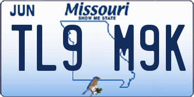 MO license plate TL9M9K