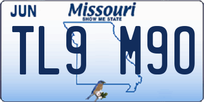 MO license plate TL9M9O