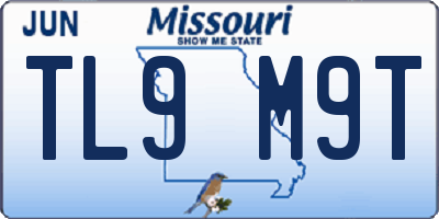 MO license plate TL9M9T