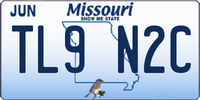 MO license plate TL9N2C