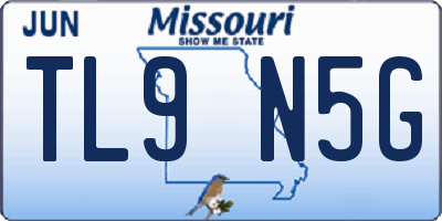 MO license plate TL9N5G
