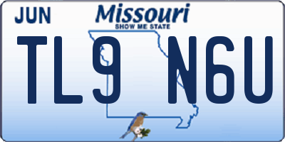 MO license plate TL9N6U