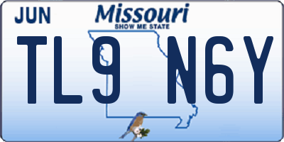 MO license plate TL9N6Y