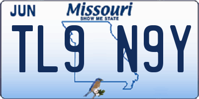MO license plate TL9N9Y
