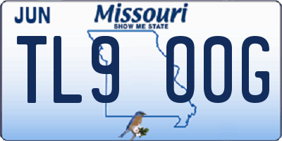 MO license plate TL9O0G