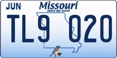 MO license plate TL9O2O