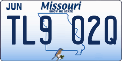 MO license plate TL9O2Q