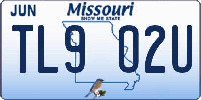 MO license plate TL9O2U