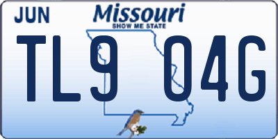 MO license plate TL9O4G