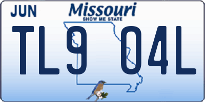 MO license plate TL9O4L