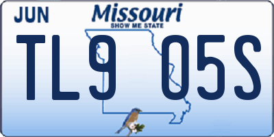 MO license plate TL9O5S