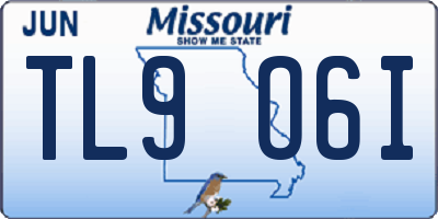 MO license plate TL9O6I