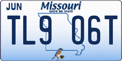 MO license plate TL9O6T