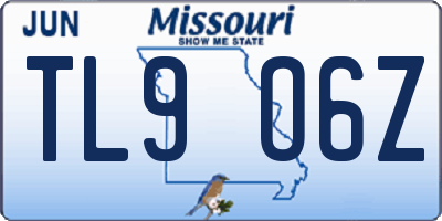 MO license plate TL9O6Z
