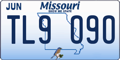 MO license plate TL9O9O