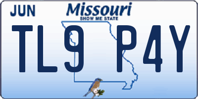 MO license plate TL9P4Y