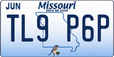 MO license plate TL9P6P