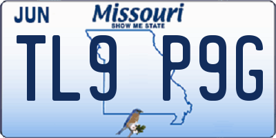MO license plate TL9P9G