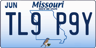 MO license plate TL9P9Y
