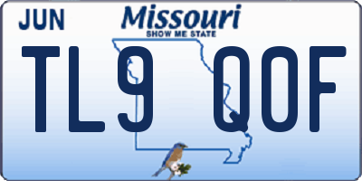 MO license plate TL9Q0F