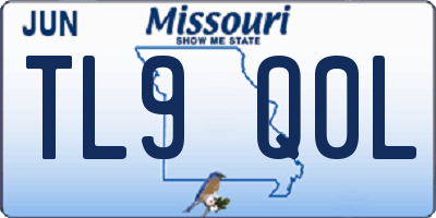 MO license plate TL9Q0L