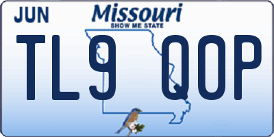 MO license plate TL9Q0P