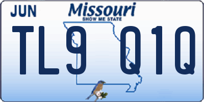 MO license plate TL9Q1Q
