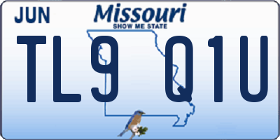 MO license plate TL9Q1U