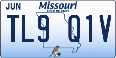 MO license plate TL9Q1V